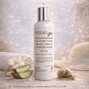 MODEL Skin Gel humectante de Baba de Caracol con protección solar